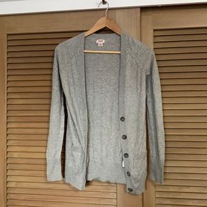 Gray Mossimo Cardigan with Pockets